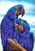Схема для вышивки бисером PA-1375 Влюбленные попугаи