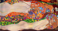 Схема для вышивки бисером PA-1514 Густав Климт "Водяные змеи"