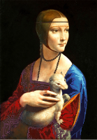 Набор для вышивки бисером PA-1526 Леонардо да Винчи "Дама с горностаем"