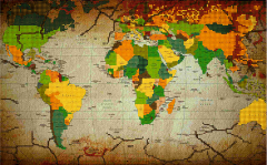 Схема для вышивки бисером PA-1567 Карта мира