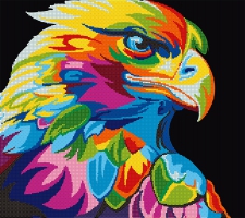 Схема для вышивки бисером PA-1763 Цветной орел
