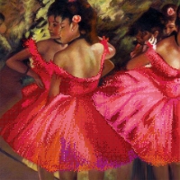 Схема для вышивки бисером PA-1797 Эдгар Дега "Танцовщицы в красном"