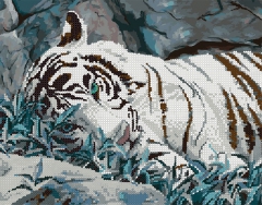 Набор для вышивки бисером PA-1857 Белый тигр