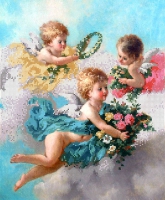 Набор для вышивки бисером PA-1929 Чудесные ангелочки